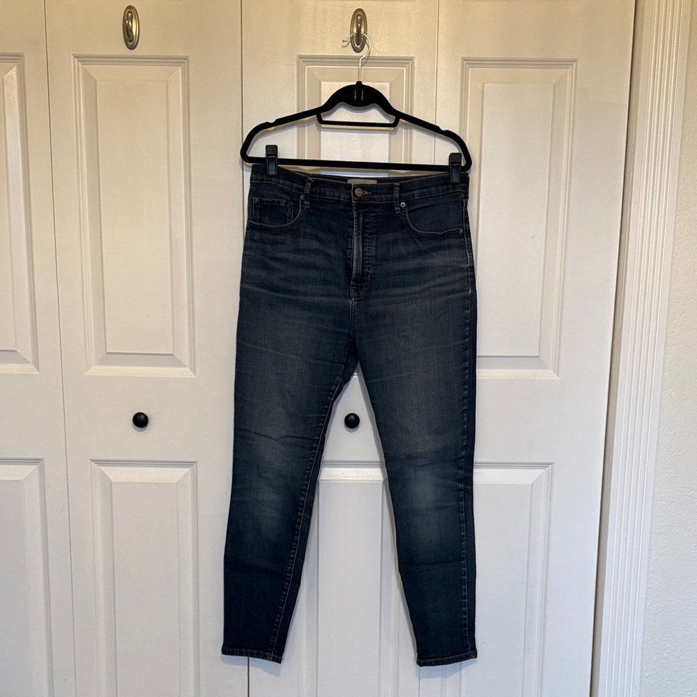 Everlane Women's High Rise Skinny Jeans in Dark Indigo size 32 Tall